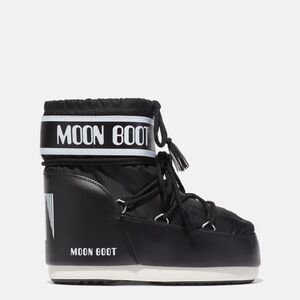 Moon Boot Black and White Women's Boots